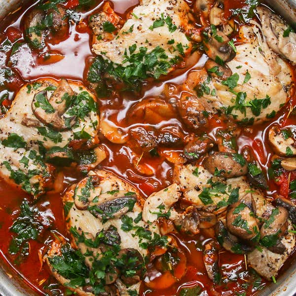 One-Pot Garlic Tomato Shrimp Pasta Recipe by Tasty