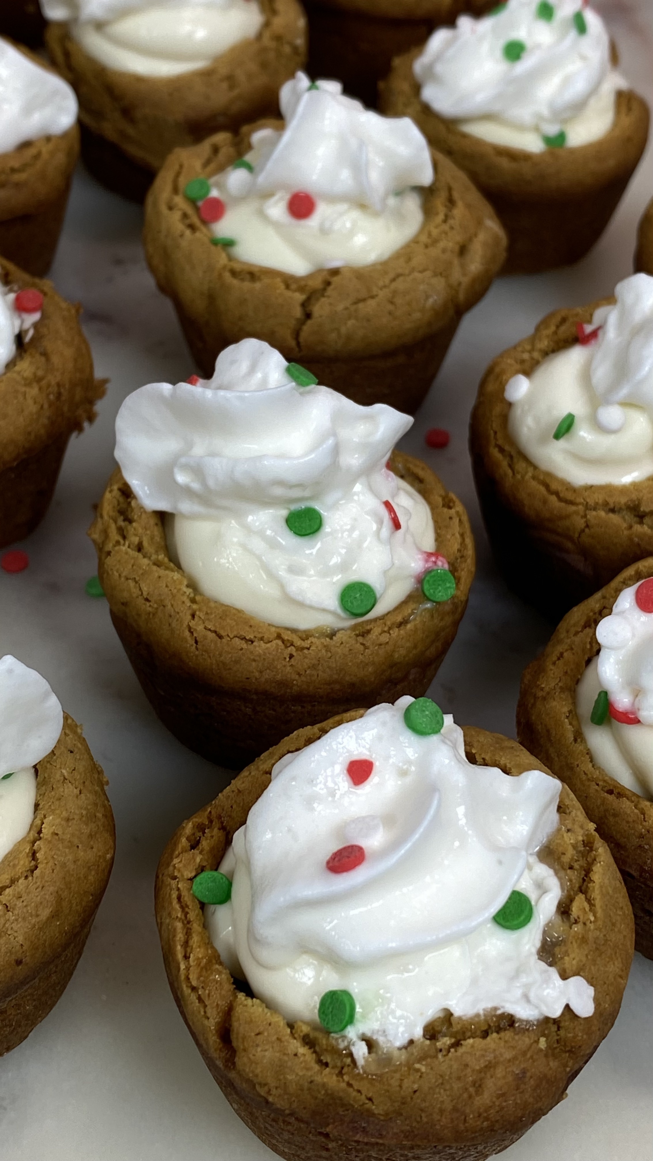 Cinnamon Chip Cream Cheese Cookie Cups