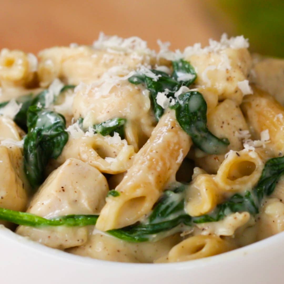 Healthier Chicken Alfredo Pasta Recipe By Tasty