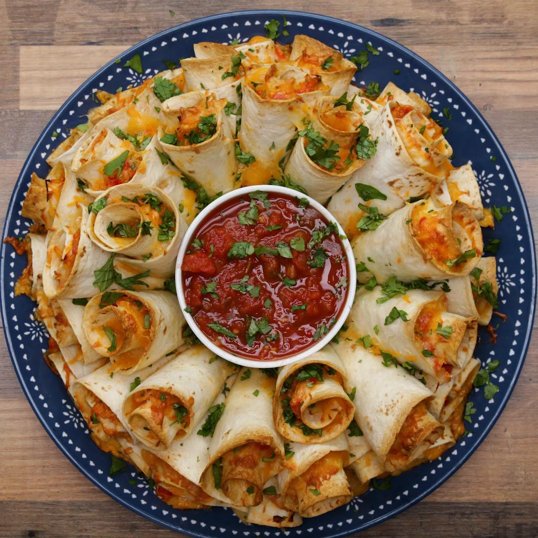 Blooming Quesadilla Ring Recipe By Tasty