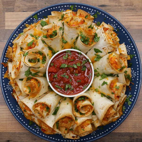 Blooming Quesadilla Ring Recipe by Tasty
