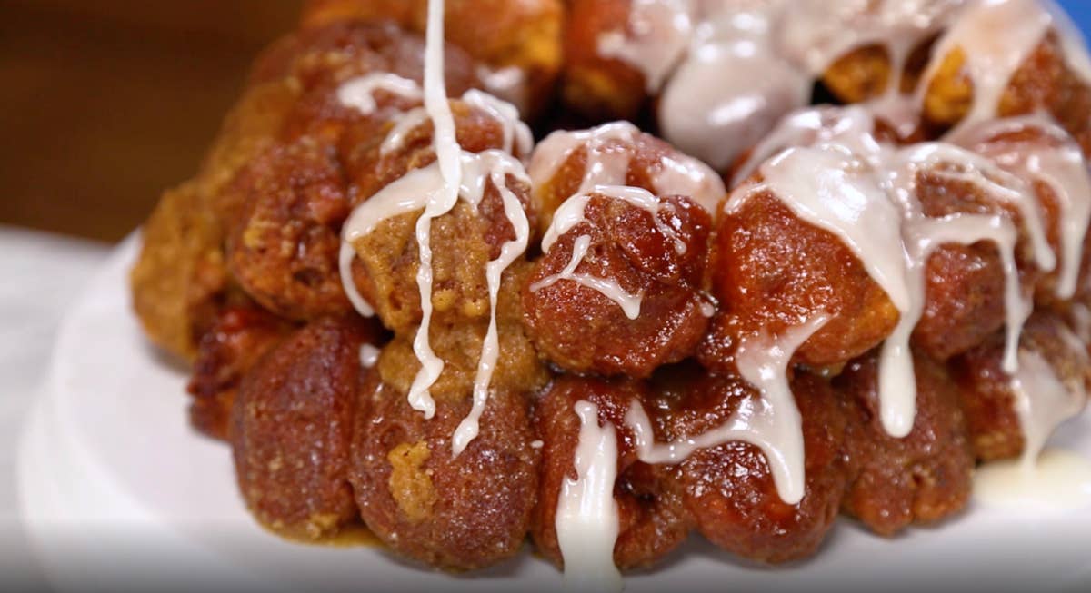 Cream Cheese-Stuffed Cinnamon Roll Monkey Bread