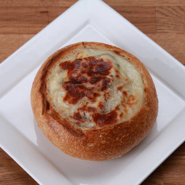 Cheesesteak Stew In A Bread Bowl