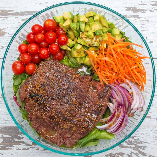 Spice-Rubbed Flank Steak Salad