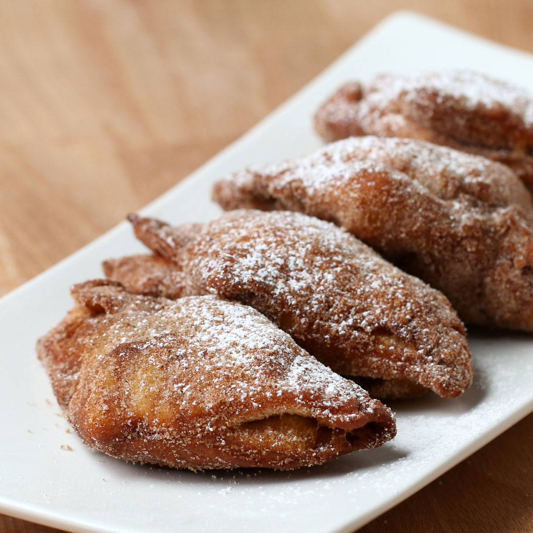 Fried Cinnamon Roll Apple Turnovers Recipe by Tasty_image