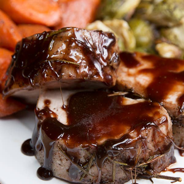 Maple Glazed Pork & Roasted Veggies