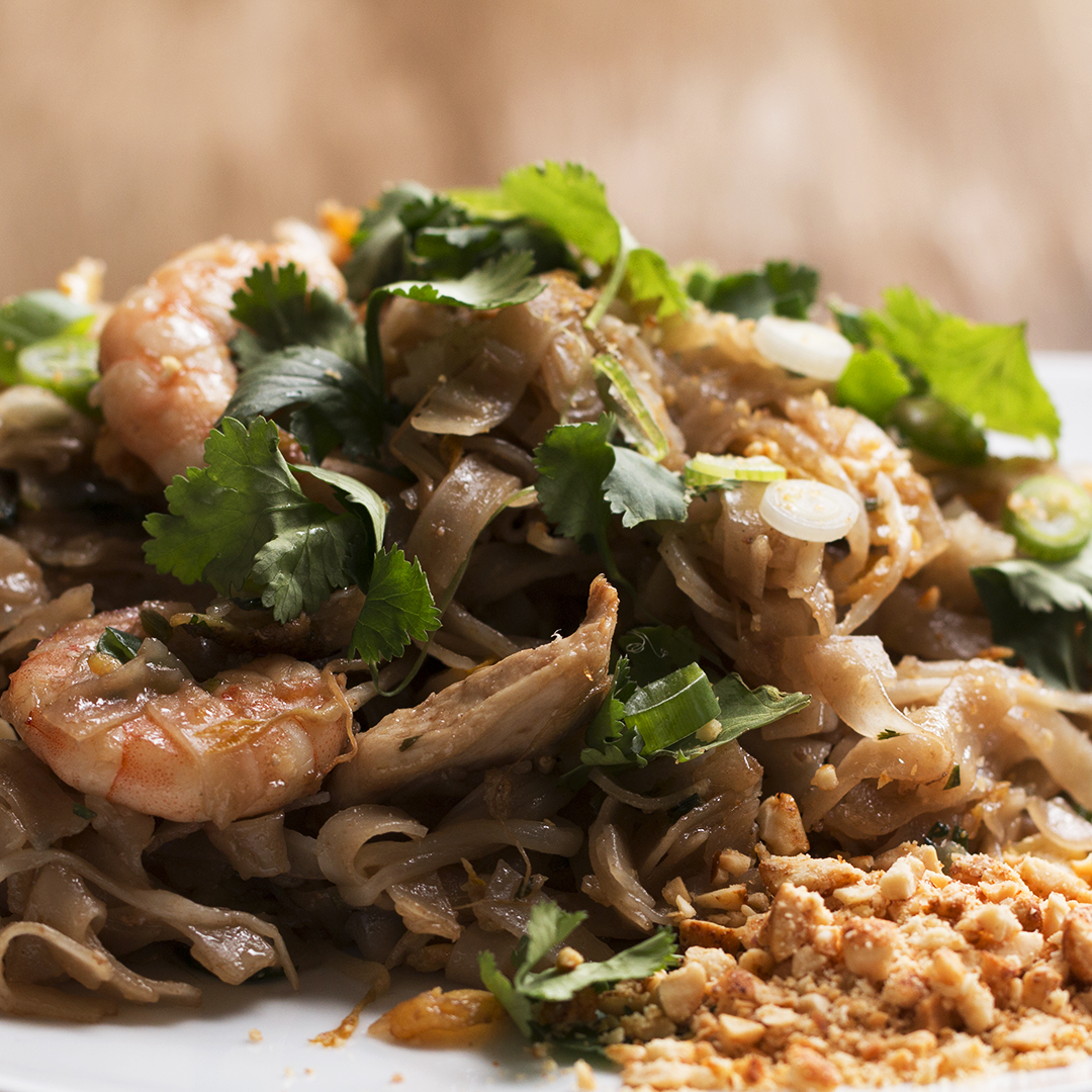 Thai-Style Chicken And Prawn Fried Noodles (Pad Thai) Recipe by Tasty_image