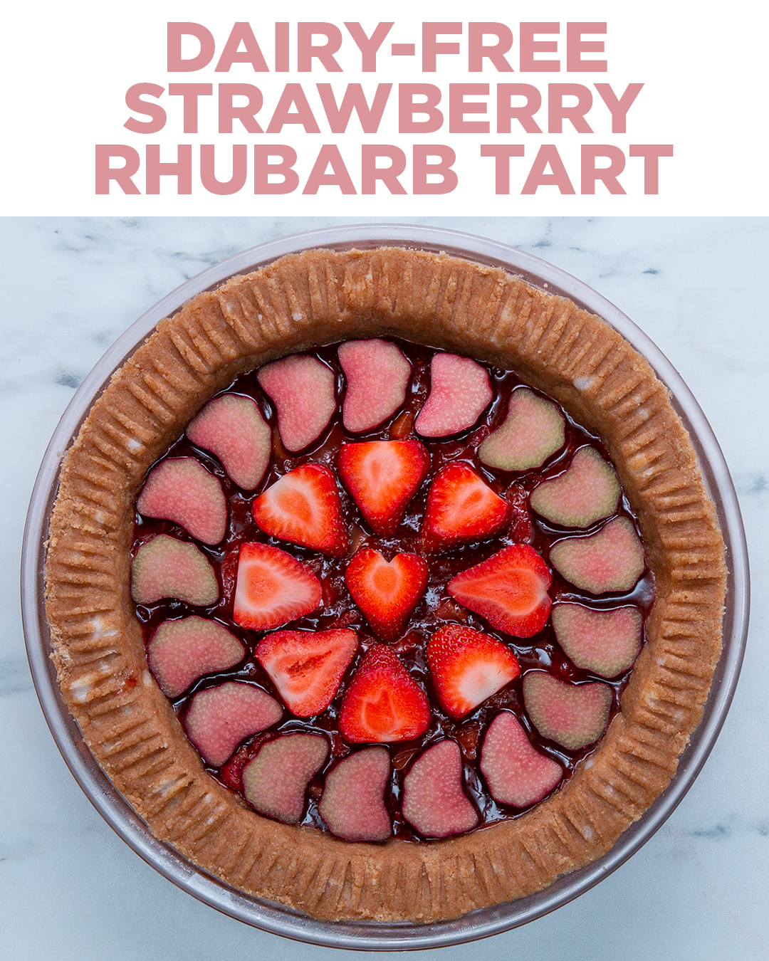 Vegan Strawberry Rhubarb Pie (Gluten-Free, Oil-Free)