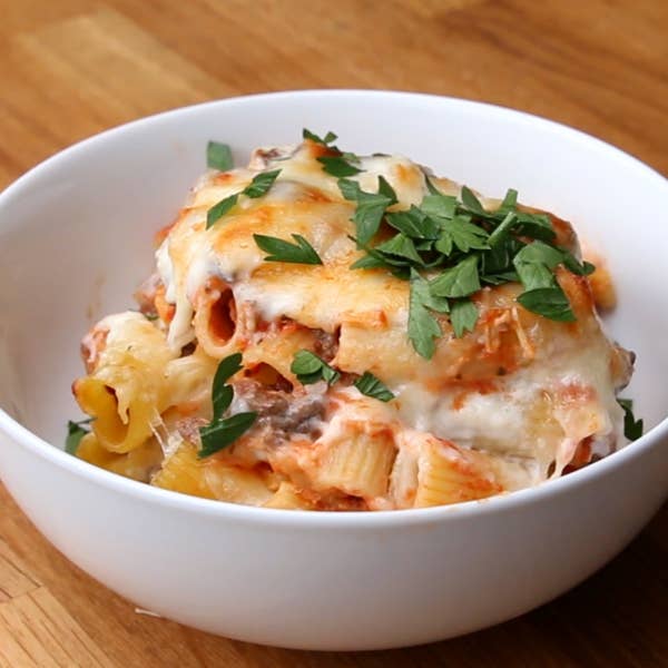 Bake & Save Beef and Cheese Rigatoni Pasta