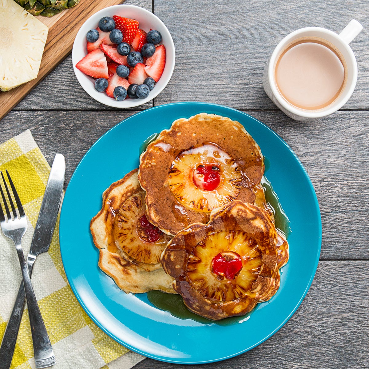 Pineapple Upside Down Pancakes Recipe by Tasty-image
