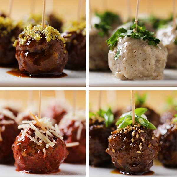 Party Meatballs 4 Ways