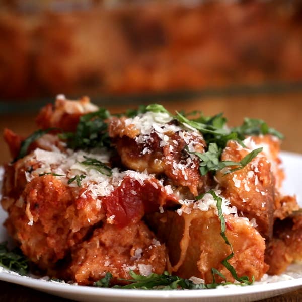 Meatball Parm Bake