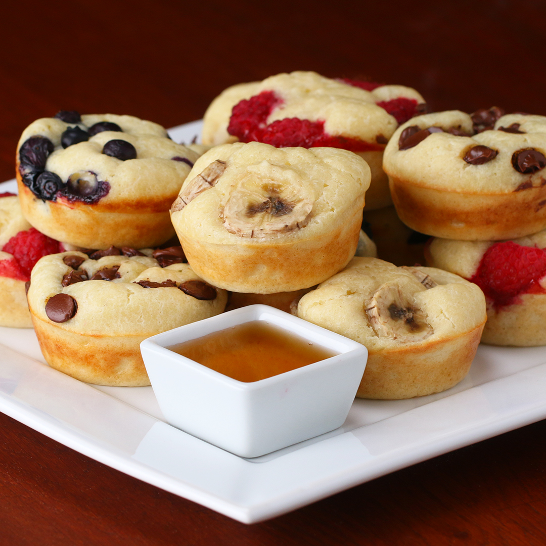 On The Go Pancake Muffins Recipe By Tasty