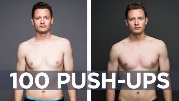 push ups before and after