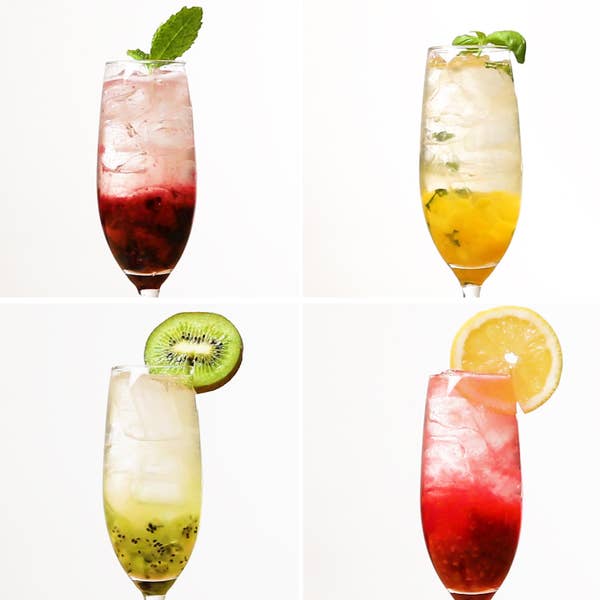Fresh and Fruity Prosecco Cocktails 4-Ways