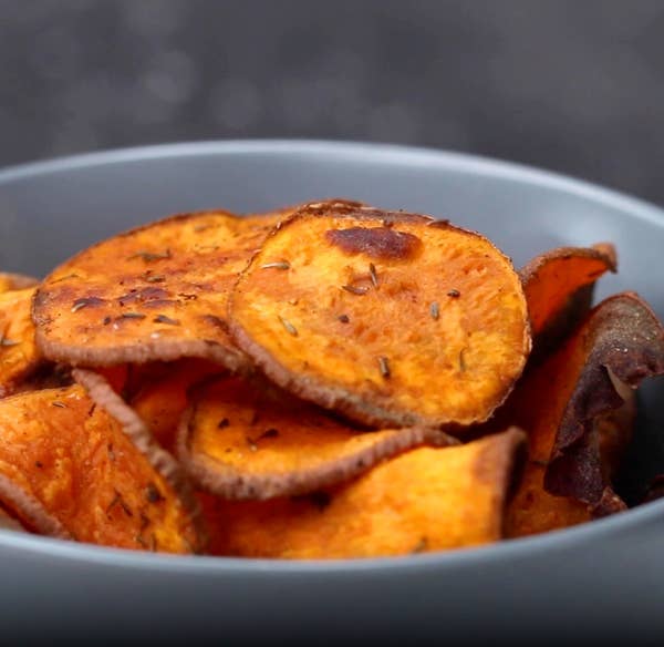 Air Fryer Sweet Potato Chips