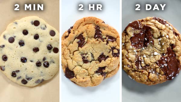 2-Minute Vs. 2-Hour Vs. 2-Day Cookie
