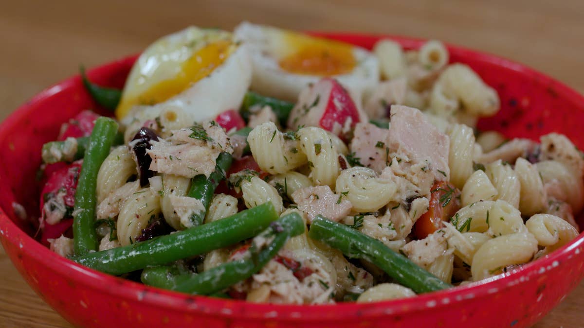 Niçoise Pasta Salad With Dill-Dijon Dressing