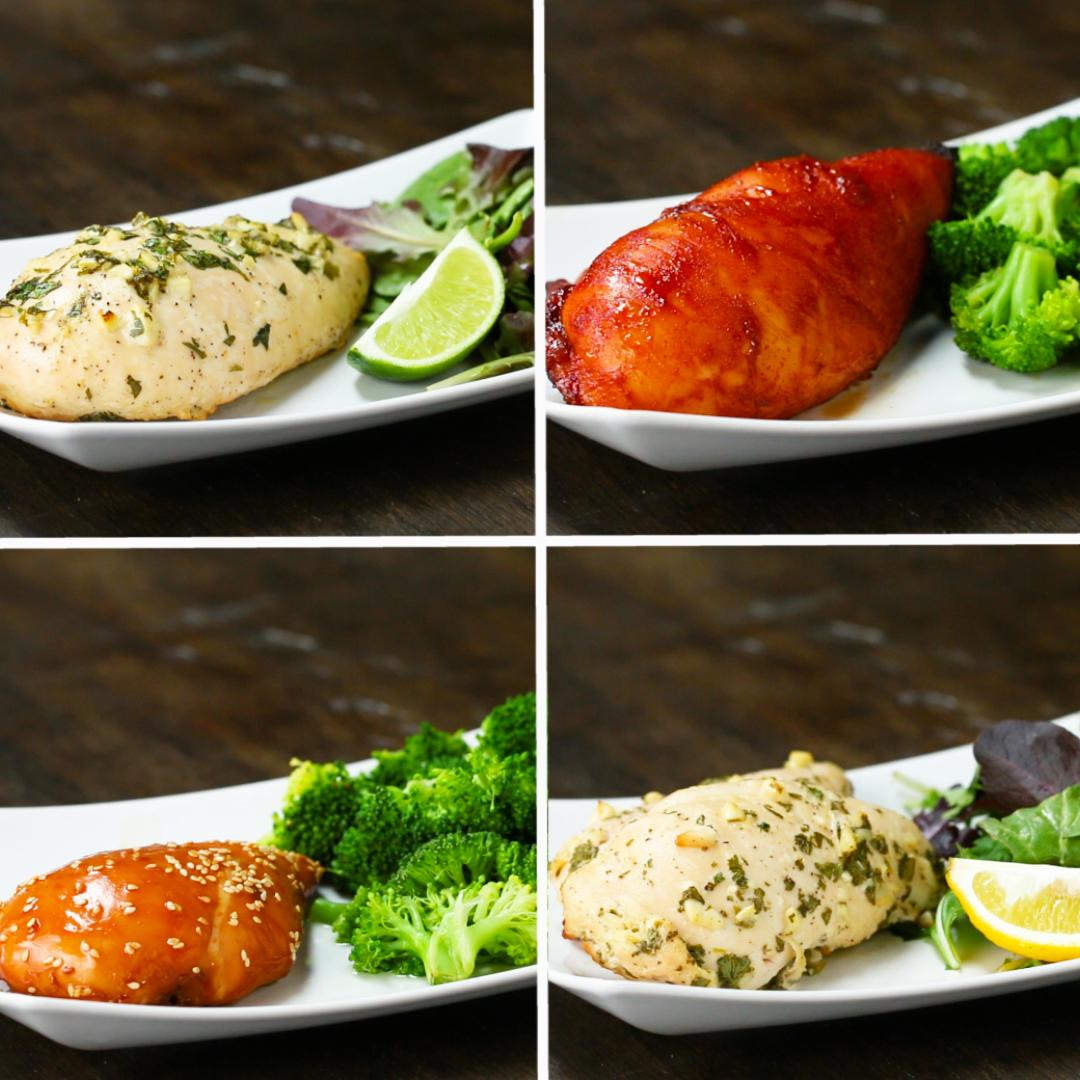 Freezer Pack Marinated Chicken 4 Ways Recipe by Tasty image