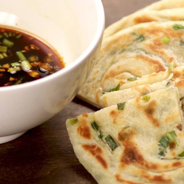 Scallion Pizza Dough Pancake