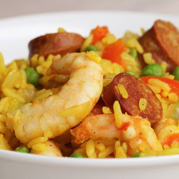 One-Pan Spicy Prawns and Rice