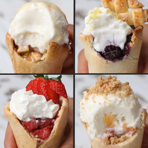 Pie Cones 4 Ways