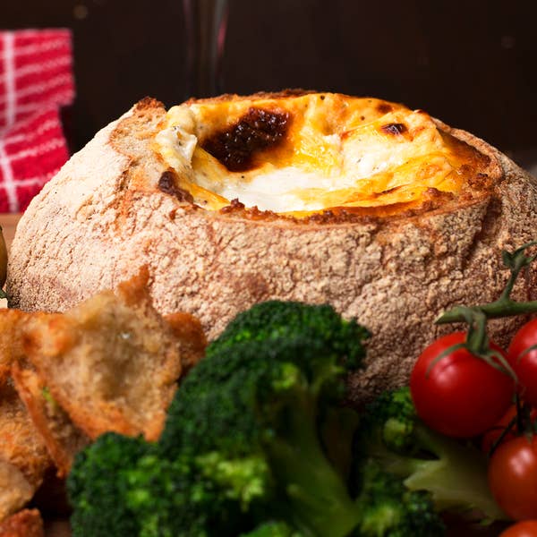 Cheese Fondue Bread Boat