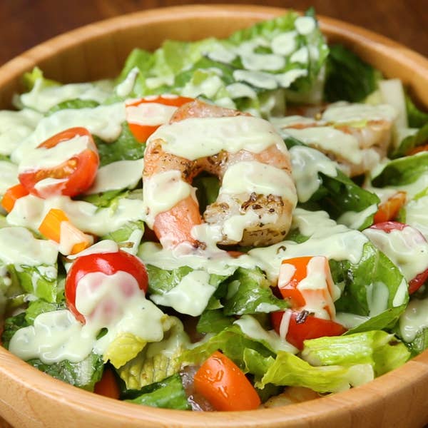Shrimp Salad With Creamy Avocado Dressing