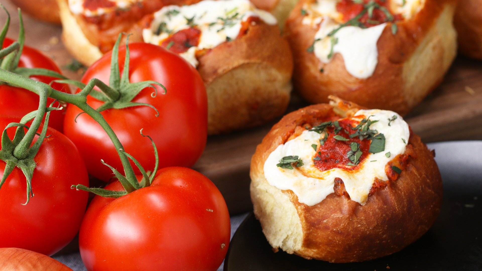 Cheesy Chicken Parmesan-Stuffed Rolls Recipe by Tasty image