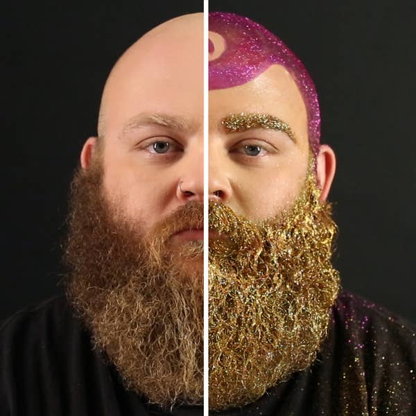 DIY Glitter Beard Tutorial