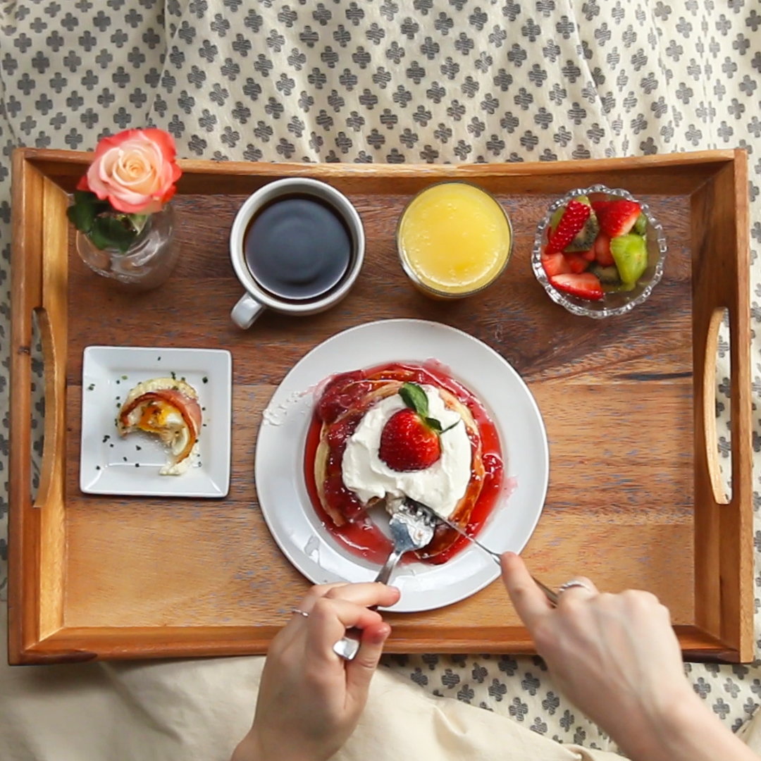 Strawberry Shortcake Pancake Breakfast In Bed Recipes