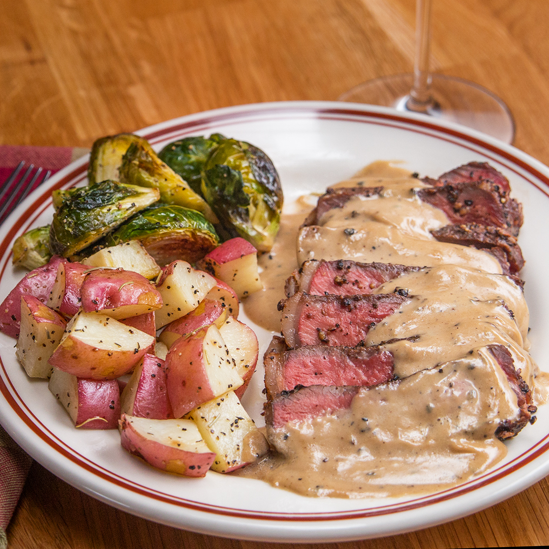 French Pepper Steak (Steak Au Poivre) Recipe by Tasty image