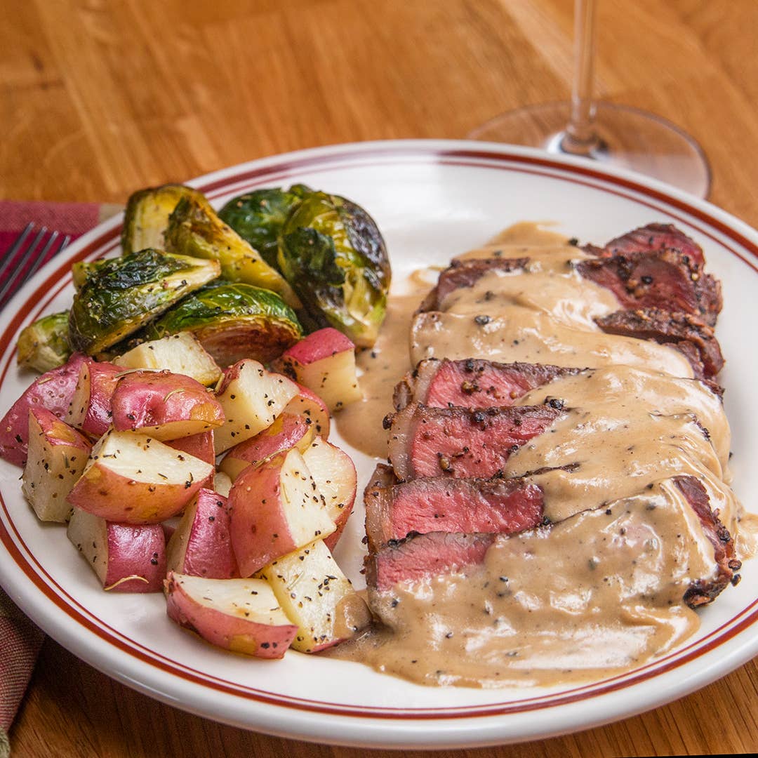 French Pepper Steak Steak Au Poivre Recipe By Tasty