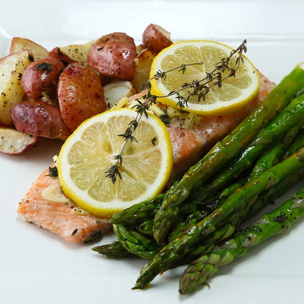 One-Pan Salmon And Veggies