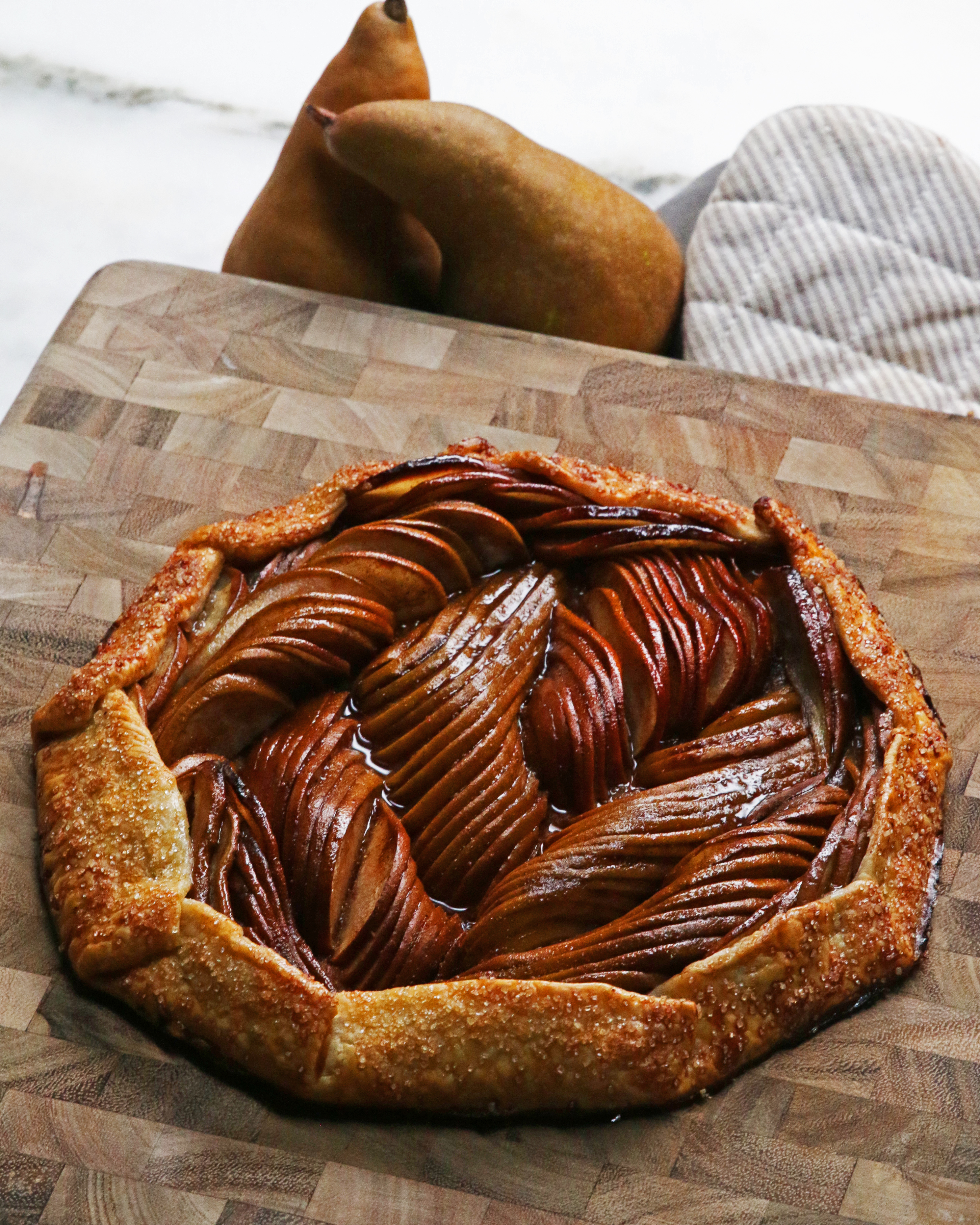 Sugar Spice Pear Galette Recipe By Tasty