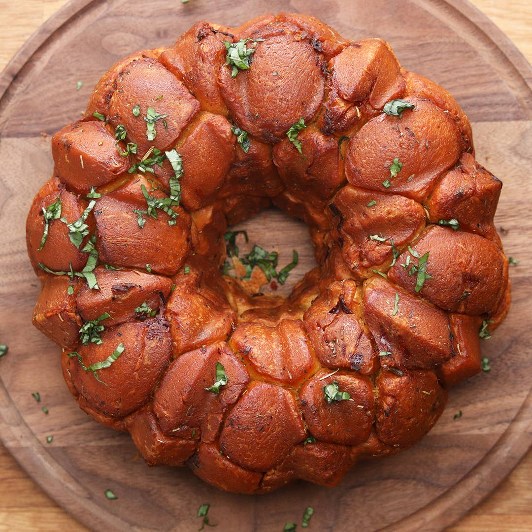 Cheesy Bacon Monkey Bread Recipe By Tasty