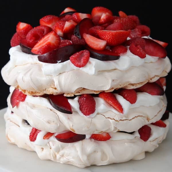 Berries And Cream Cloud Cake