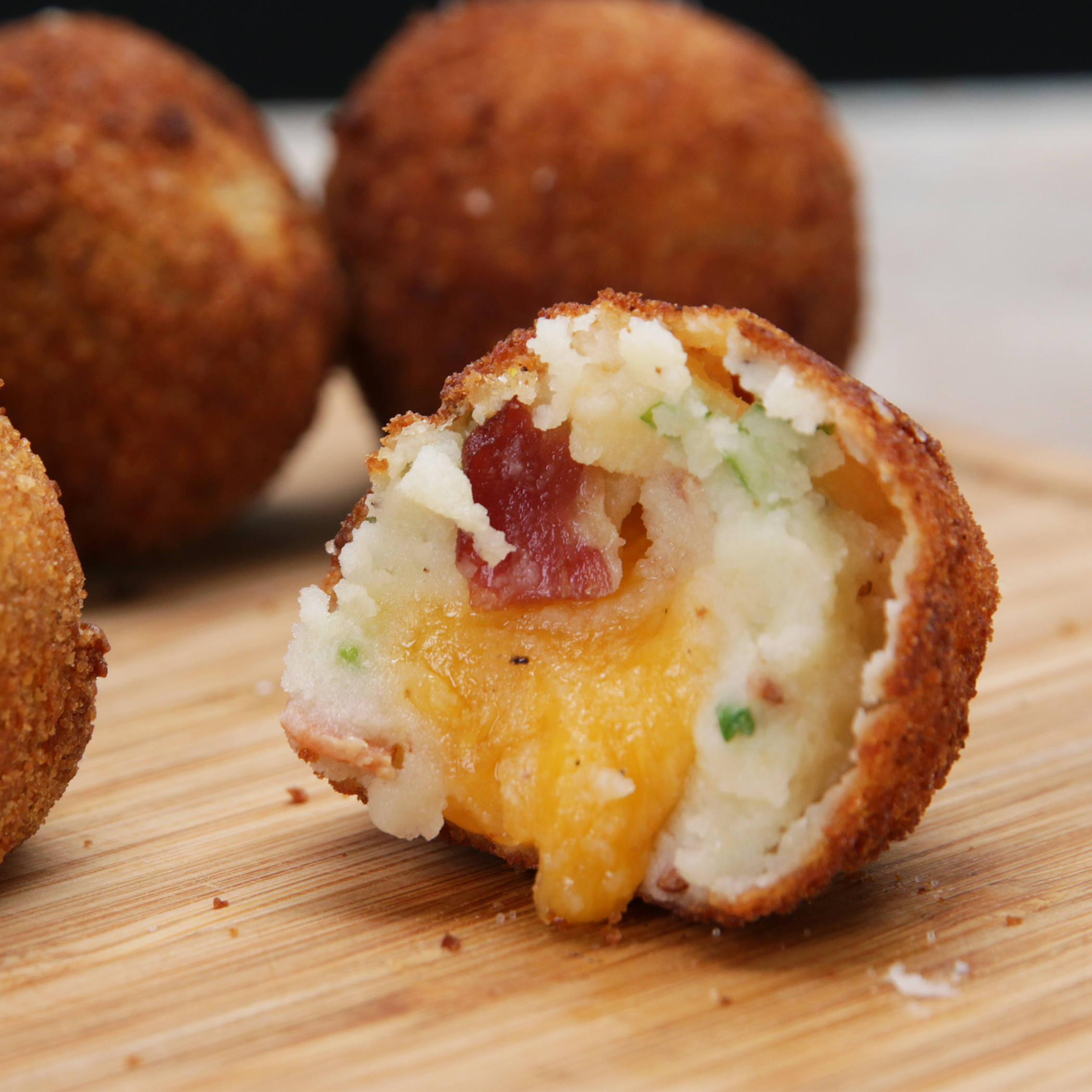 Loaded Cheesy Mashed Potato Balls Recipe by Maklano