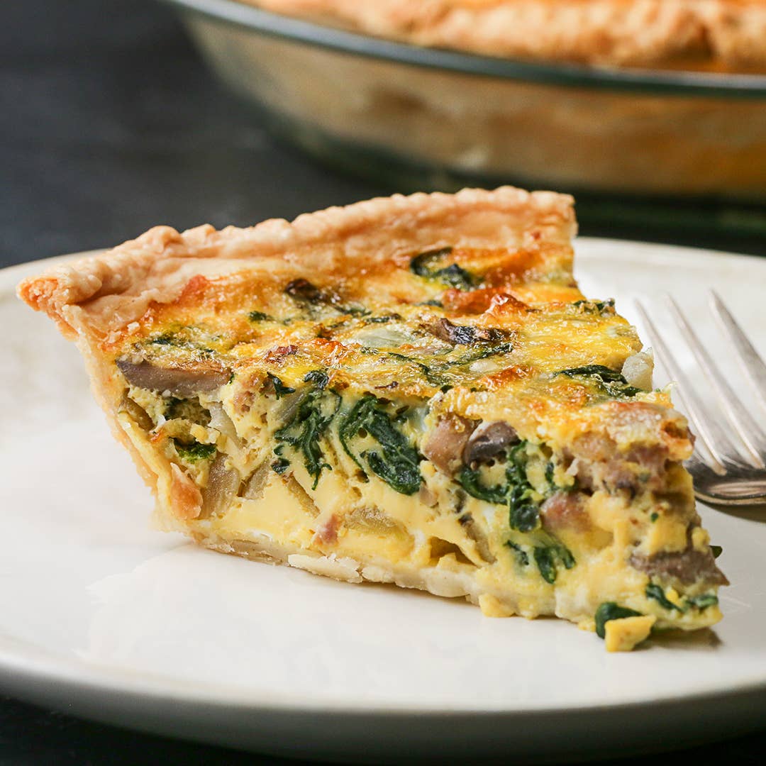 Sausage Veggie Quiche Recipe By Tasty