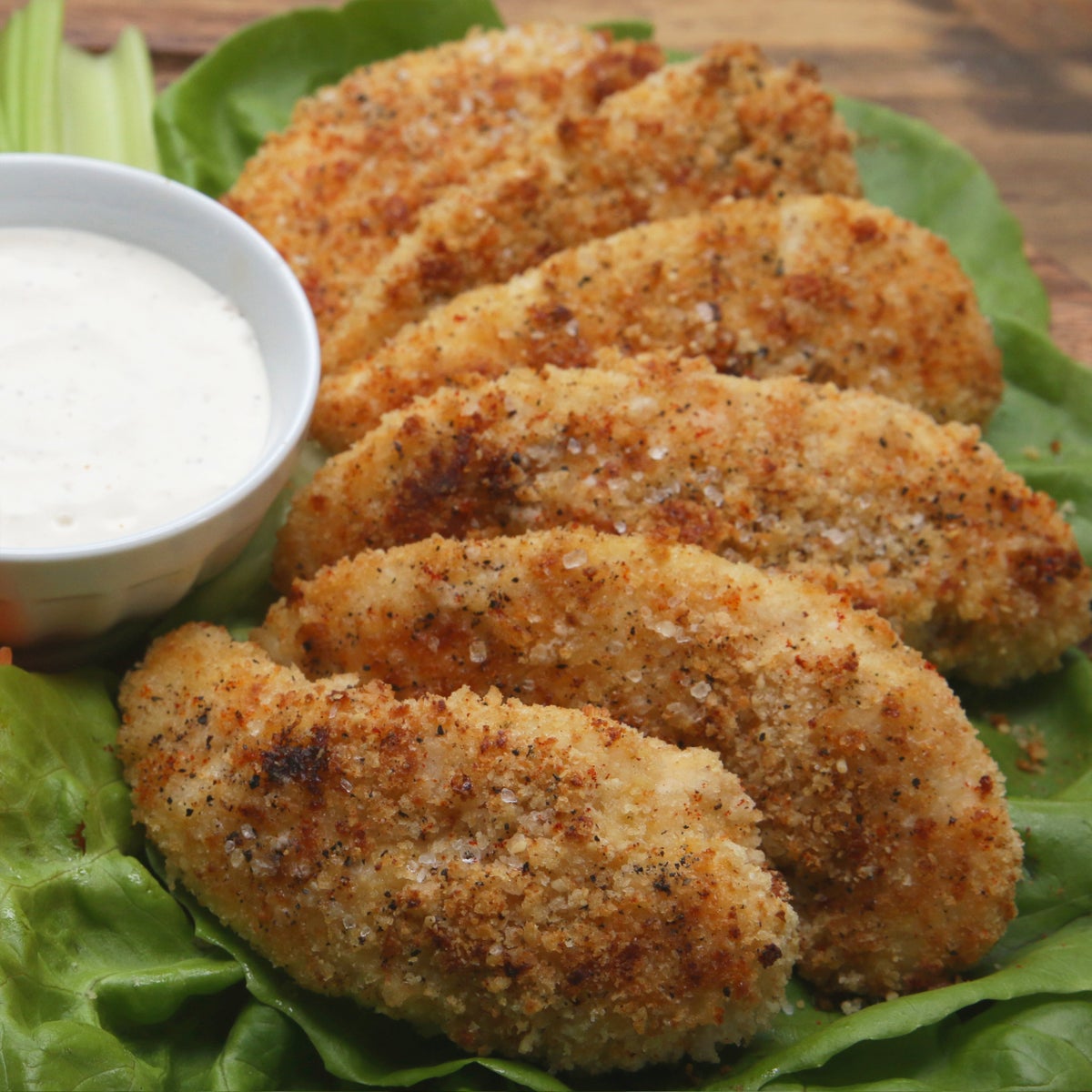 Garlic Parmesan Chicken Tenders Recipe by Tasty