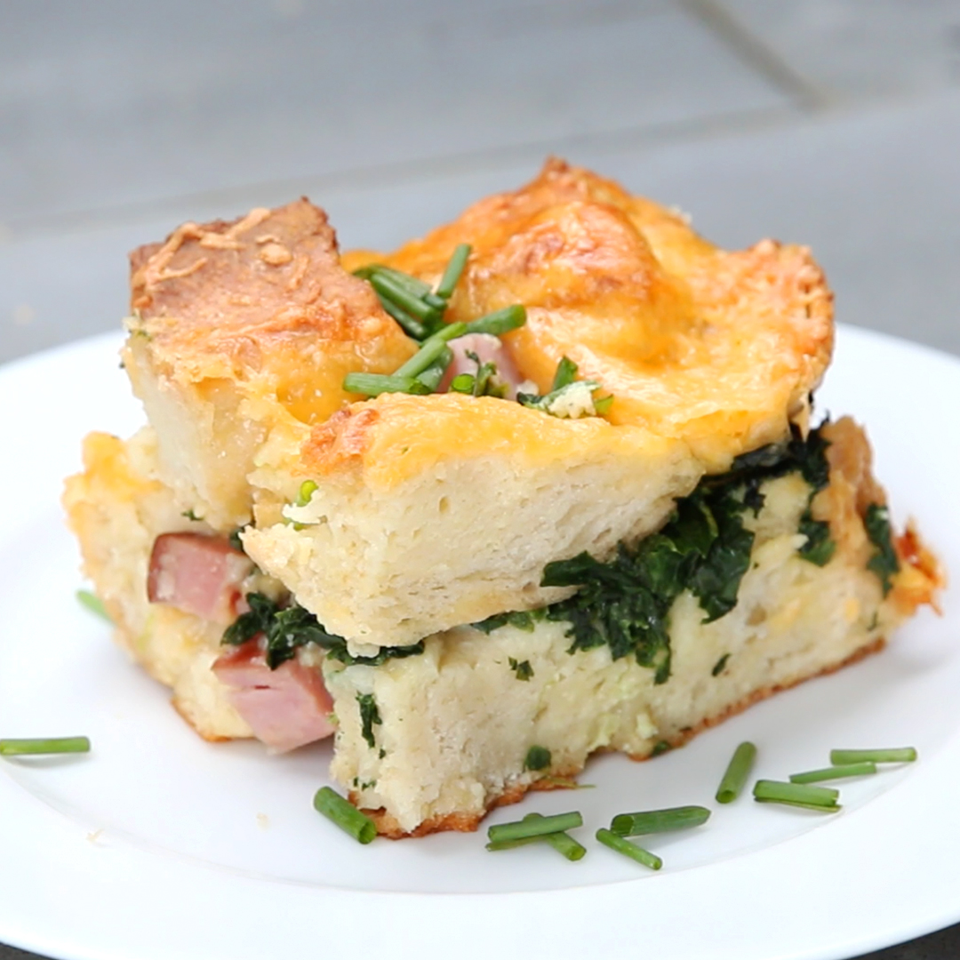 Brunch Strata Bake Recipe by Tasty image