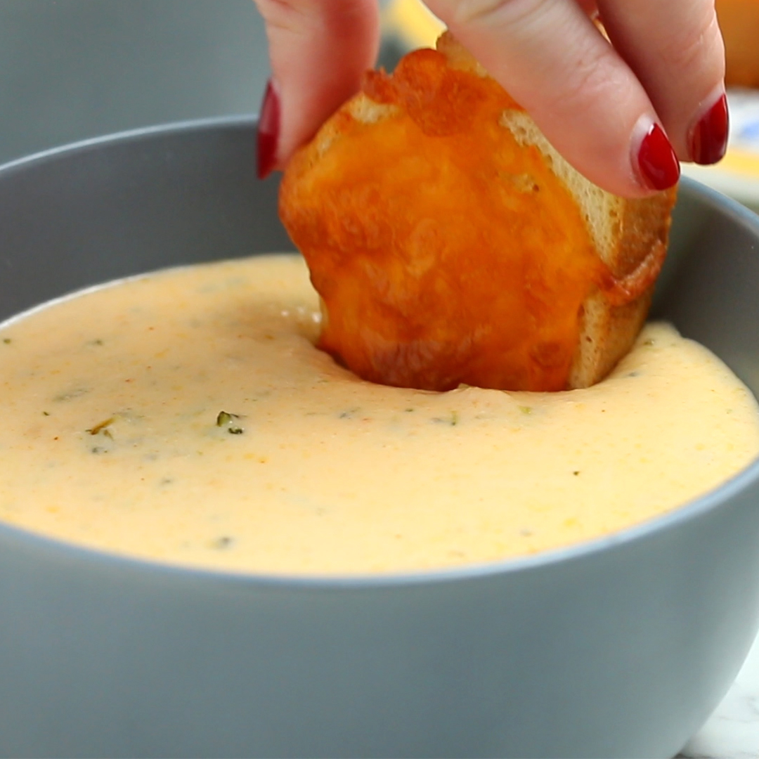 Homemade Broccoli Cheese Soup Recipe By Tasty