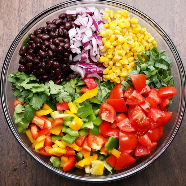 Southwestern Salad With Avocado Dressing