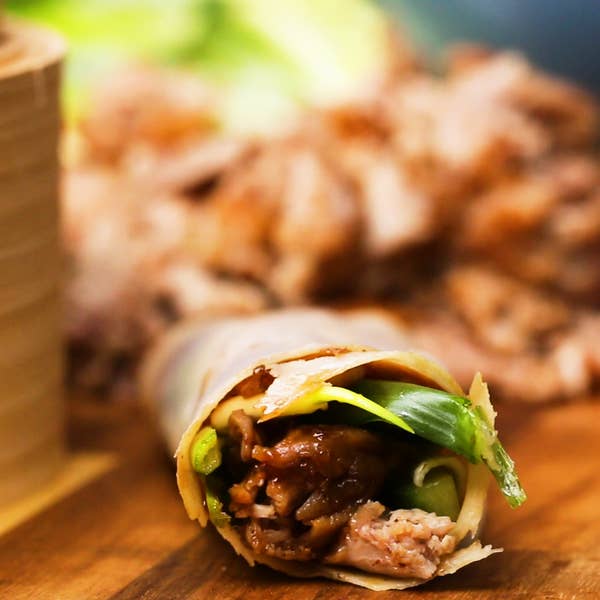 Homemade Chinese-Style Crispy Duck In A Pancake