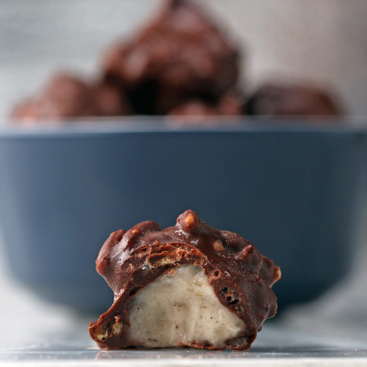 Banana Ice Cream Chocolate Bites Recipe by Tasty image