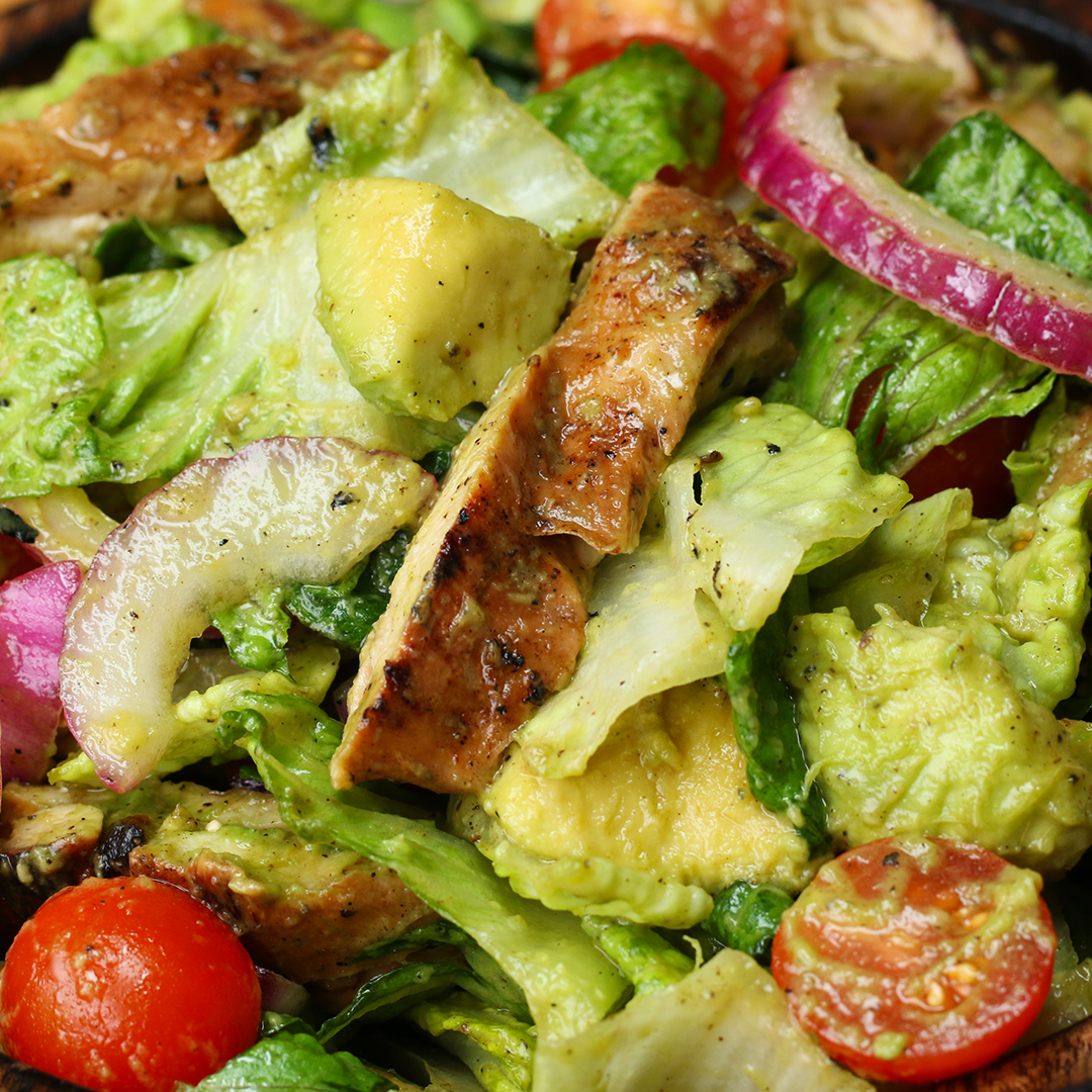 Honey Lime Chicken And Avocado Salad Recipe By Tasty