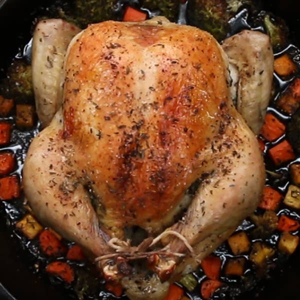 Whole-roasted Chicken and Veggies