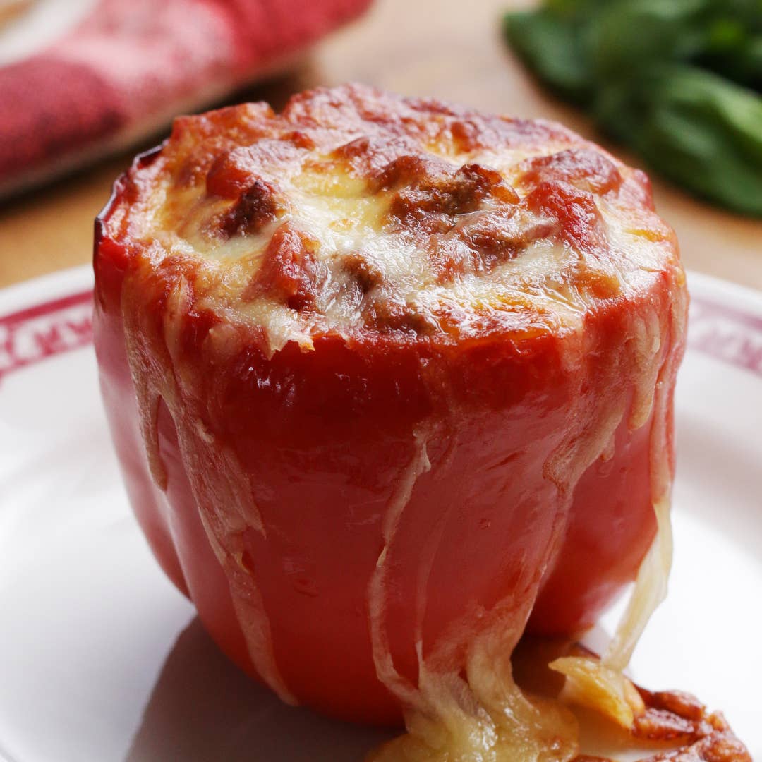 Lasagna Stuffed Peppers Recipe By Tasty