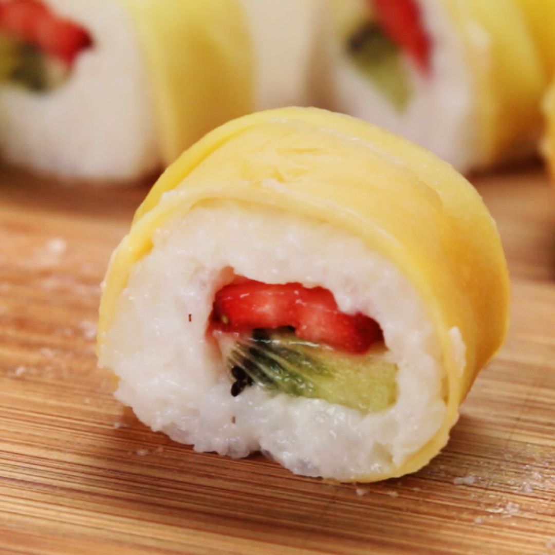 Fresh Fruit Sushi Recipe by Tasty_image