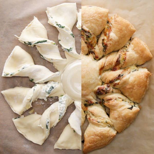 Spinach Artichoke Pull-Apart Bread